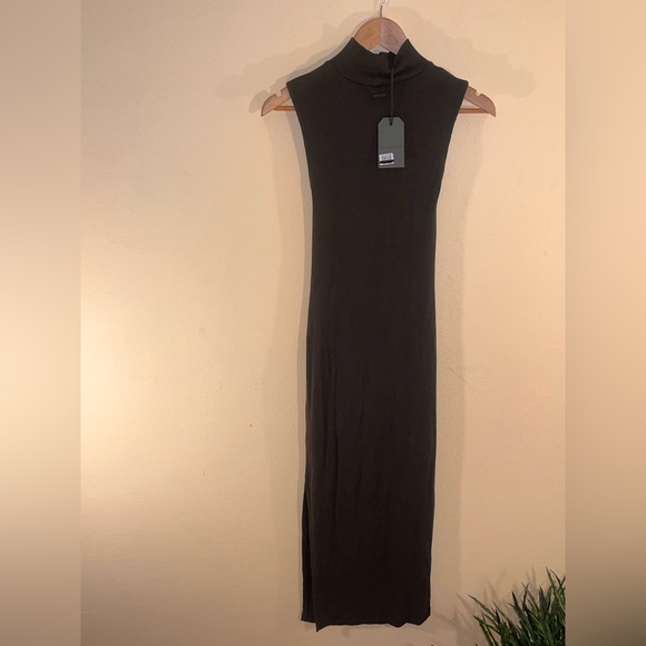NWT All Saints Kiki Sleeveless Keyhole Front Dress - 4 - Dark Green - Picture 5 of 12
